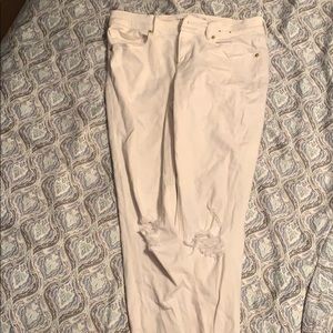 Express, ripped knees jeans